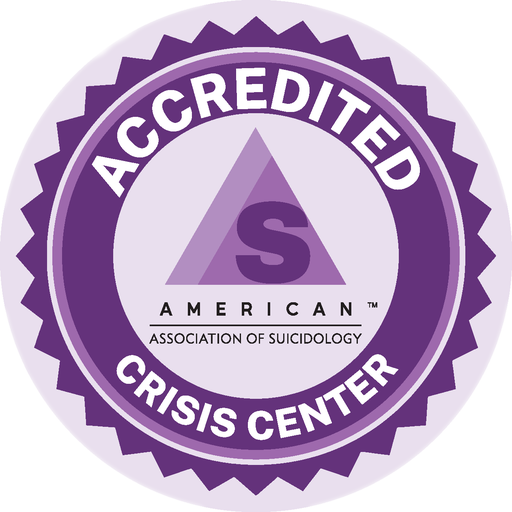 American Association of Suicidology Accreditation badge