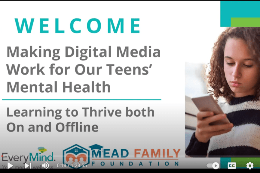 Digital Media and Youth Mental Health